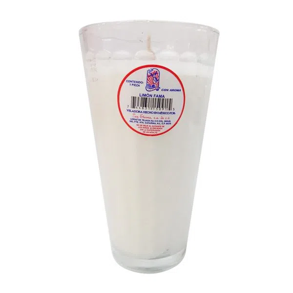 Veladora Luz Eterna Vaso Limon Fama