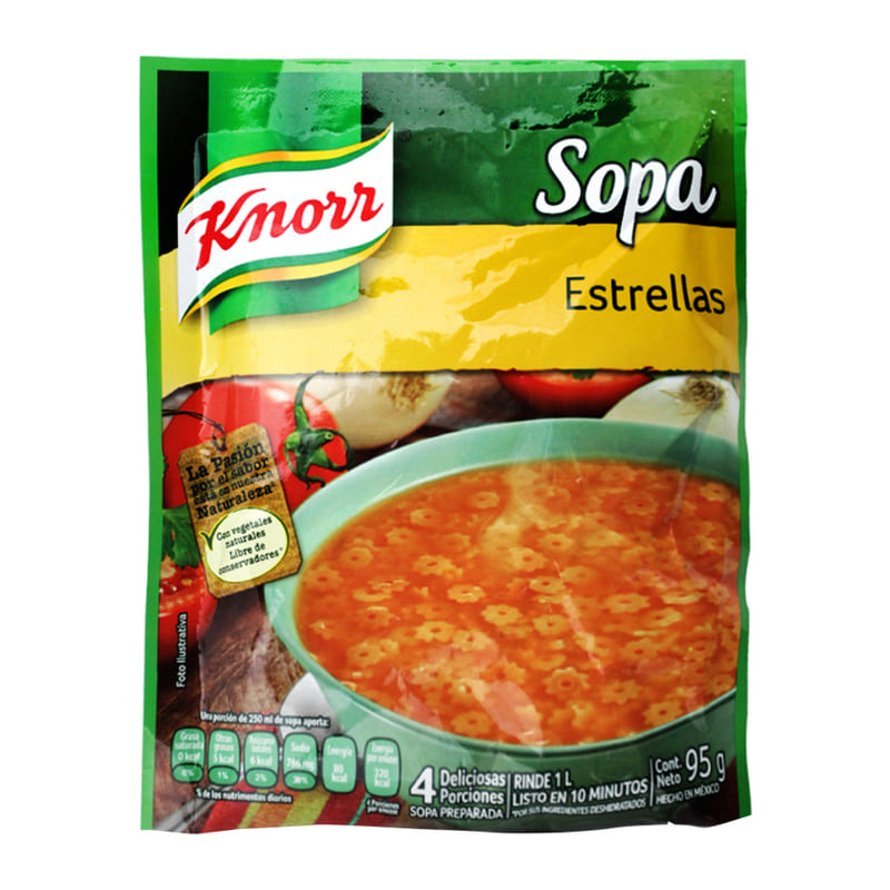 Sopa Instantanea Knorr Estrellitas 95 gr
