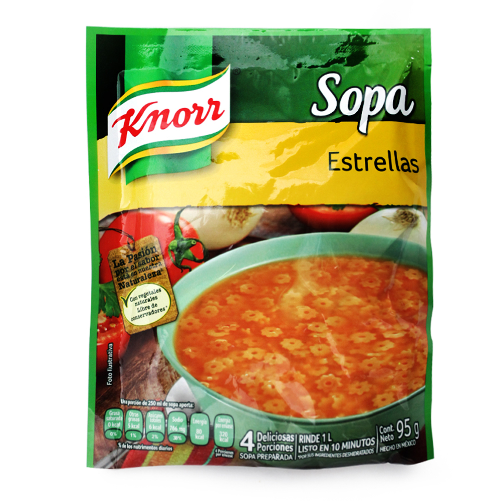Sopa Instantanea Knorr Estrellitas 95 gr