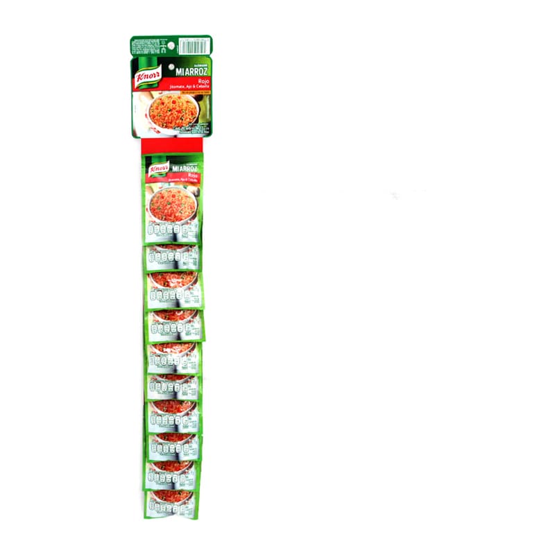 Sazonador Knorr Arroz Rojo Paquete Con 10 Piezas De 17 Gramos