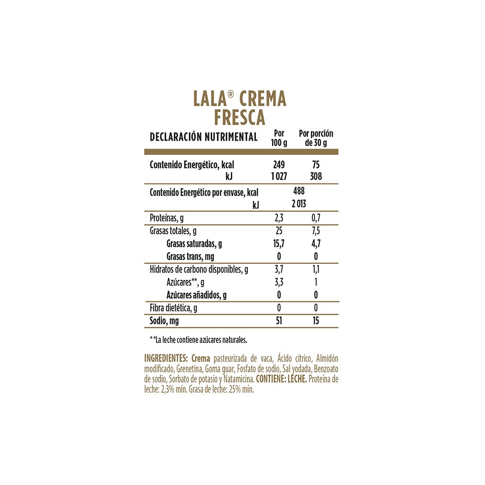 Crema Acida Lala 196 gr