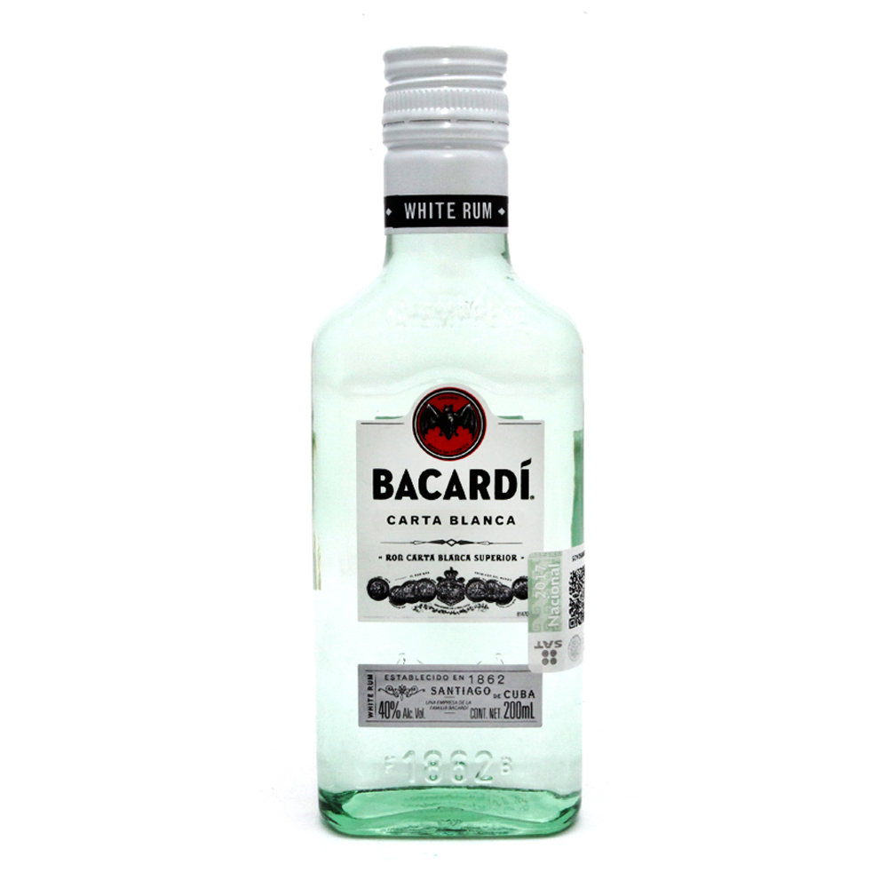 Ron Bacardí Blanco 200 ml
