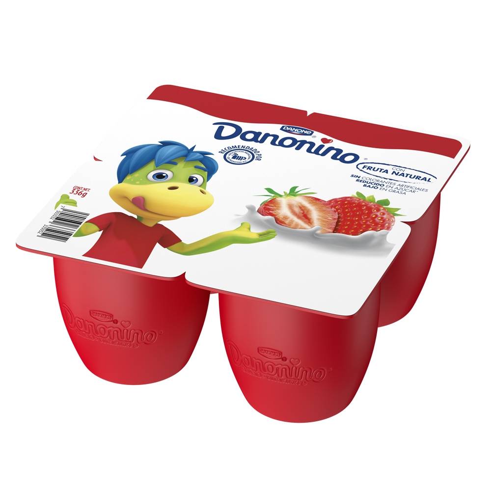 Danonino Maxi Fresa Pack 4piezas de 84 Gramos