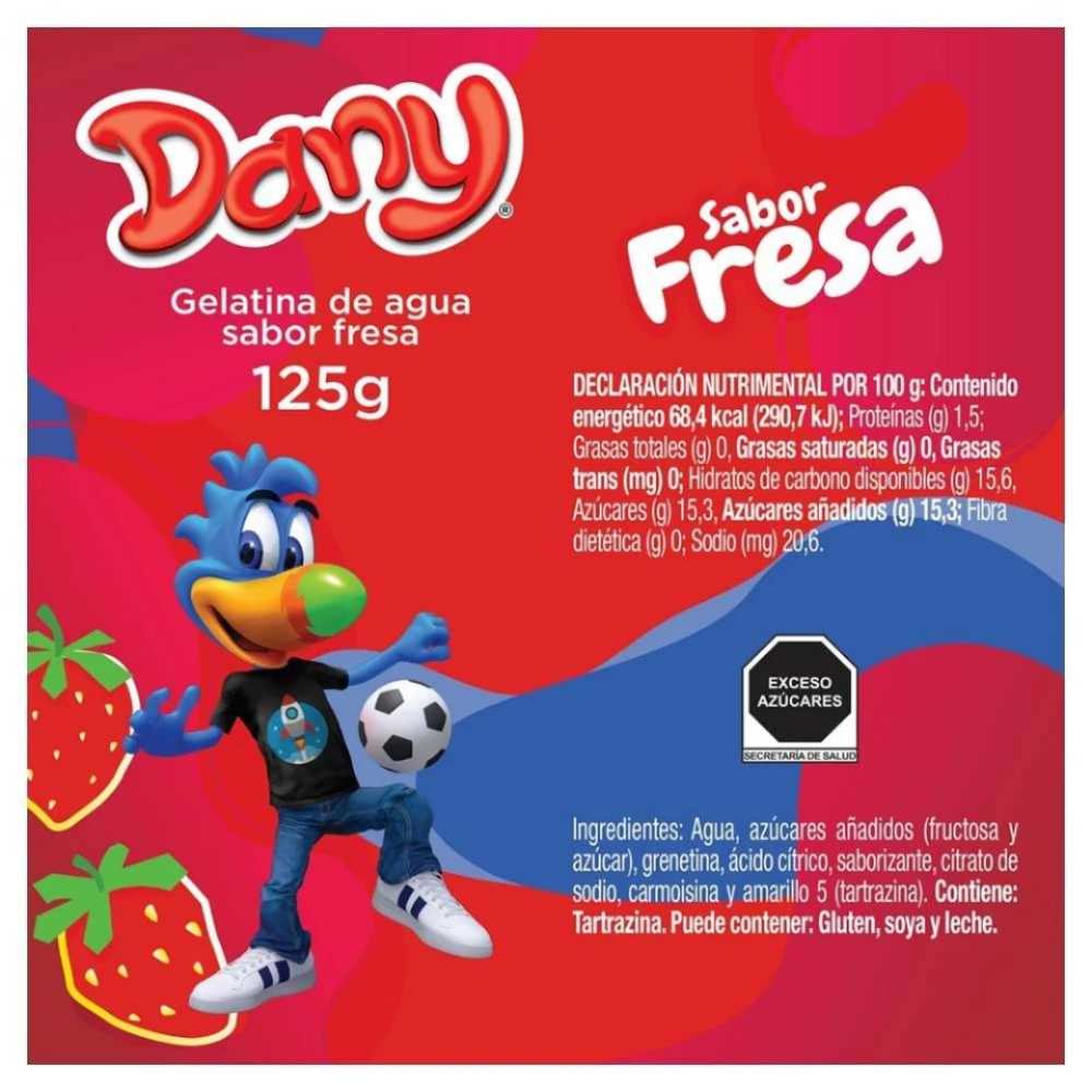 Gelatina Dany Postre Fresa 125 gr