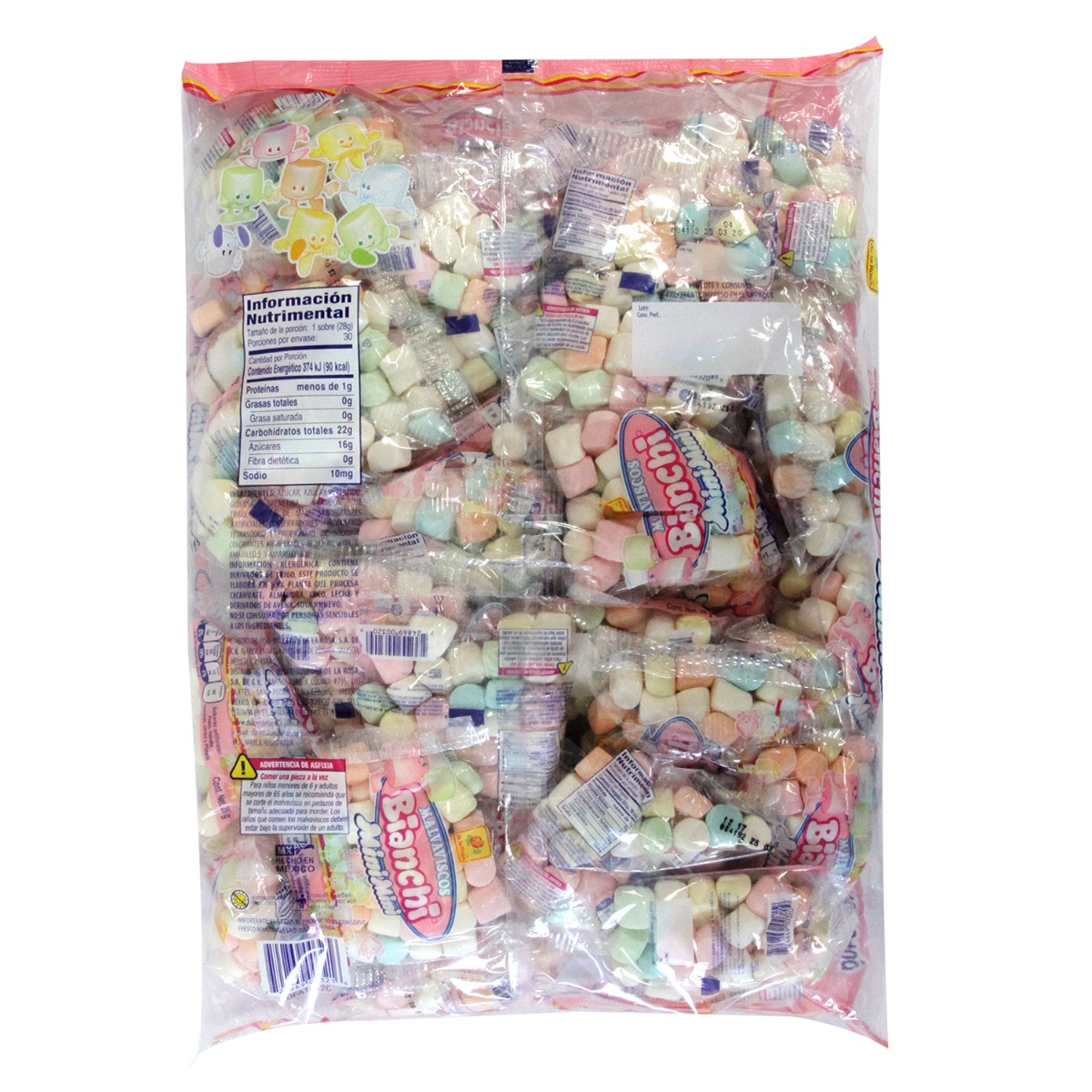 Malvavisco Mini De La Rosa Con 30 Bolsas De 28 gr