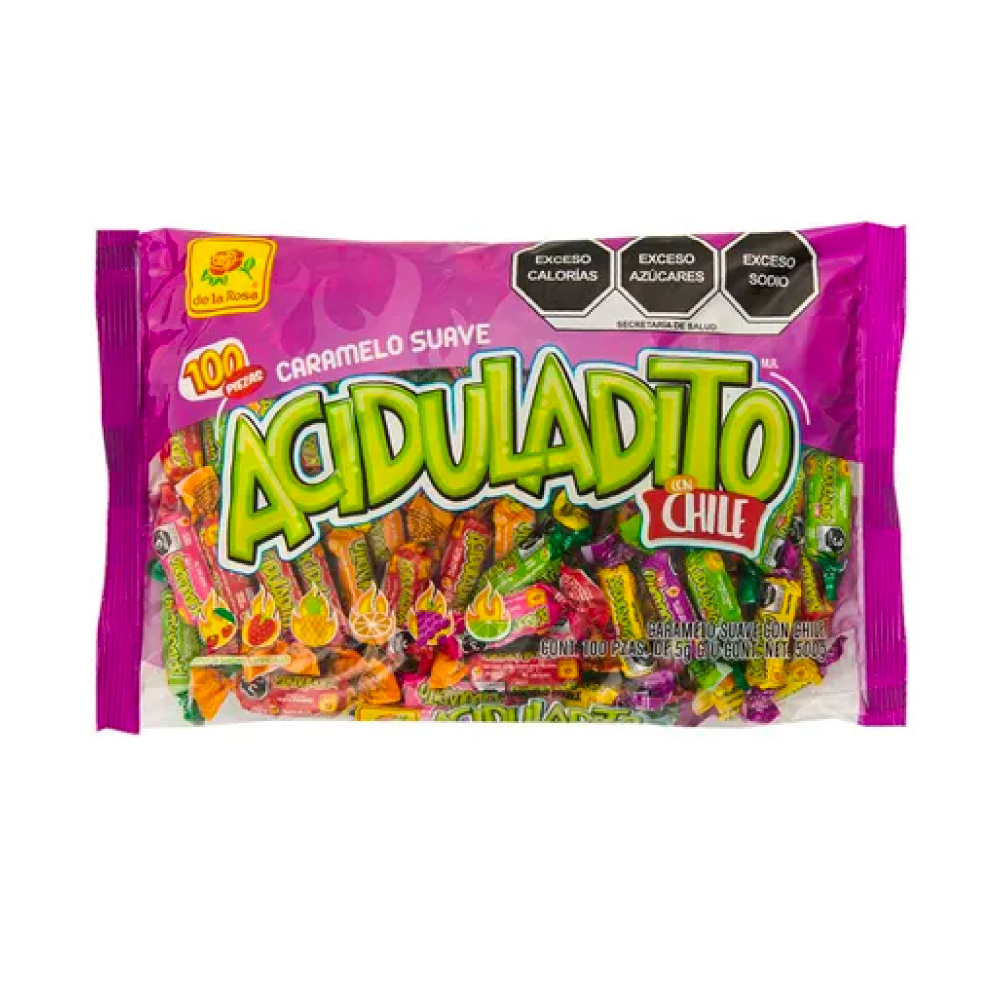 Dulces Aciditos Chiclosos Bolsa Con 100 Piezas