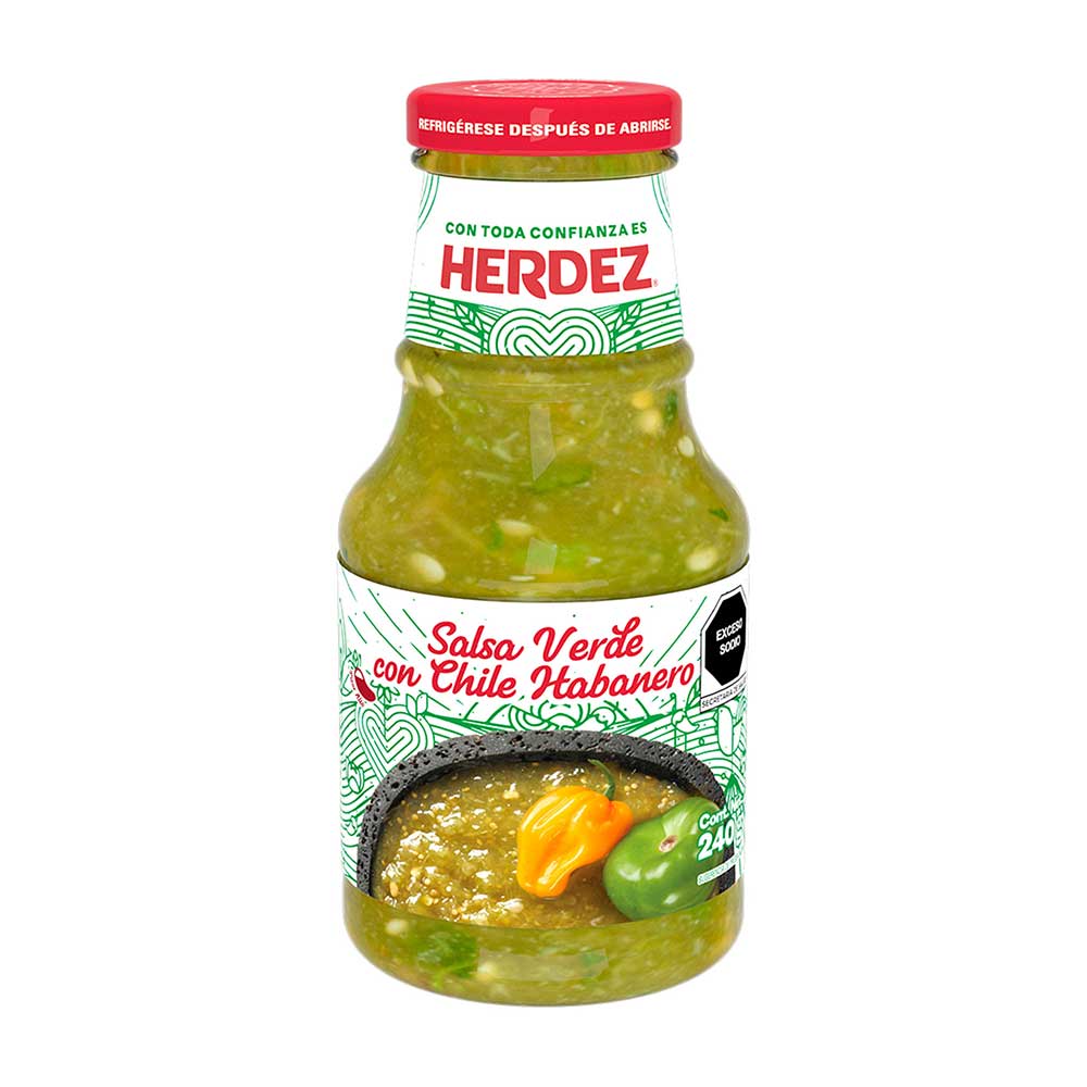 Salsa Herdez Verde con Chile Habanero 240 g