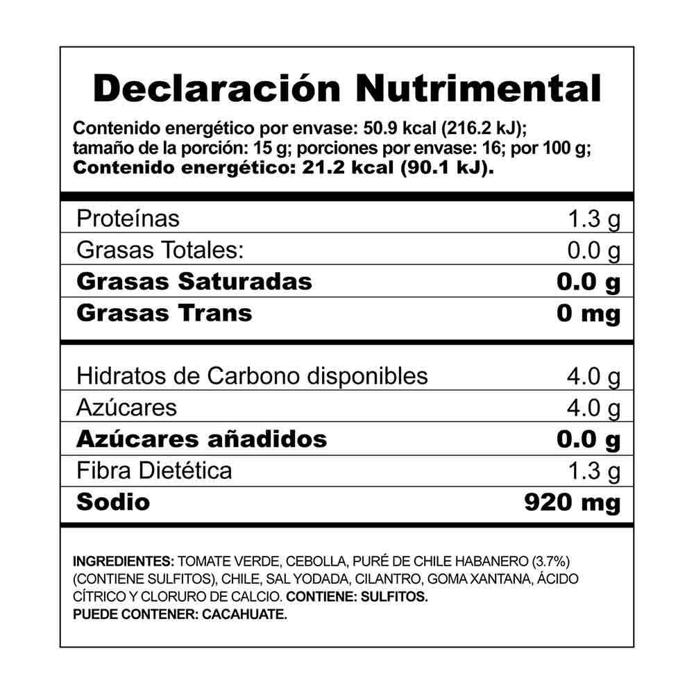 Herdez Salsa Verde Picante 12/240 Gr