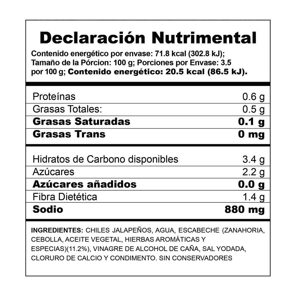 Herdez Chile Jalapeño Enteros 350 Gr