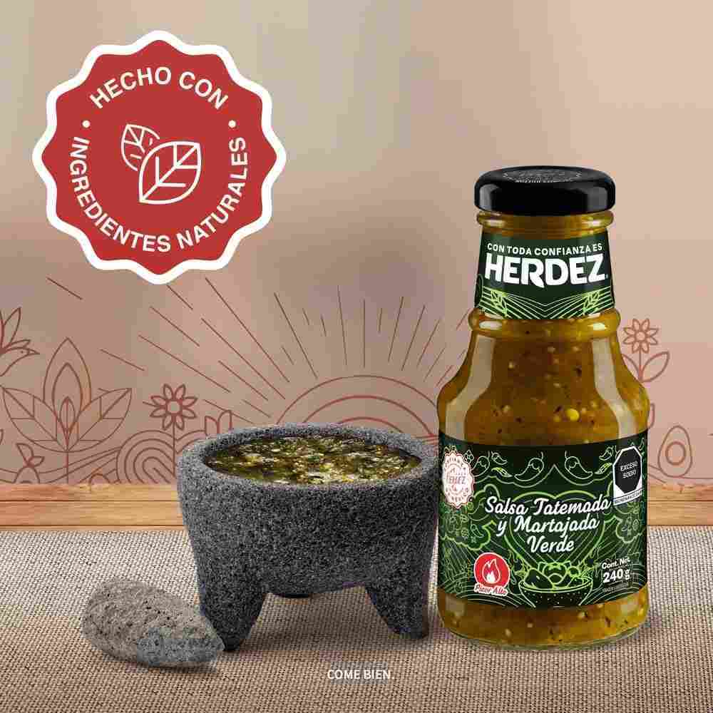 Salsa Herdez Verde Tatemada y Martajada 240 g
