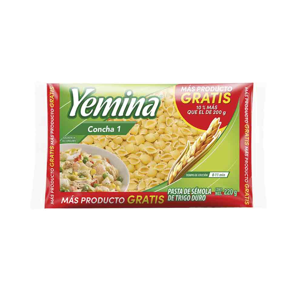 Sopa de Pasta Yemina Concha #1 220 g