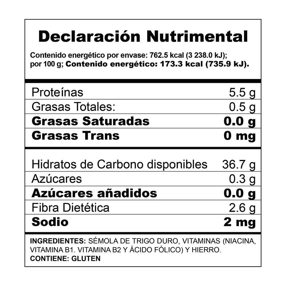 Sopa de pasta Yemina Concha 1 220 g