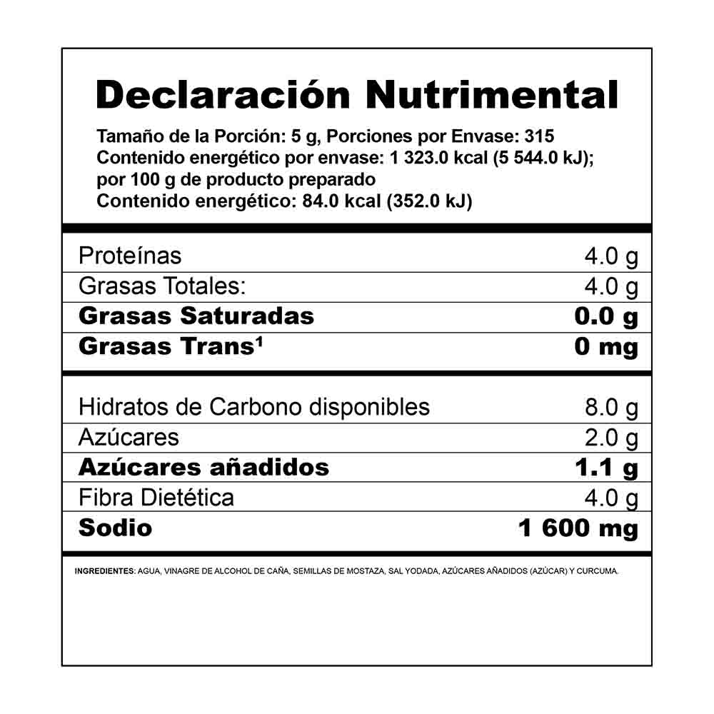 Mostaza McCormick Preparada 1.575 kg