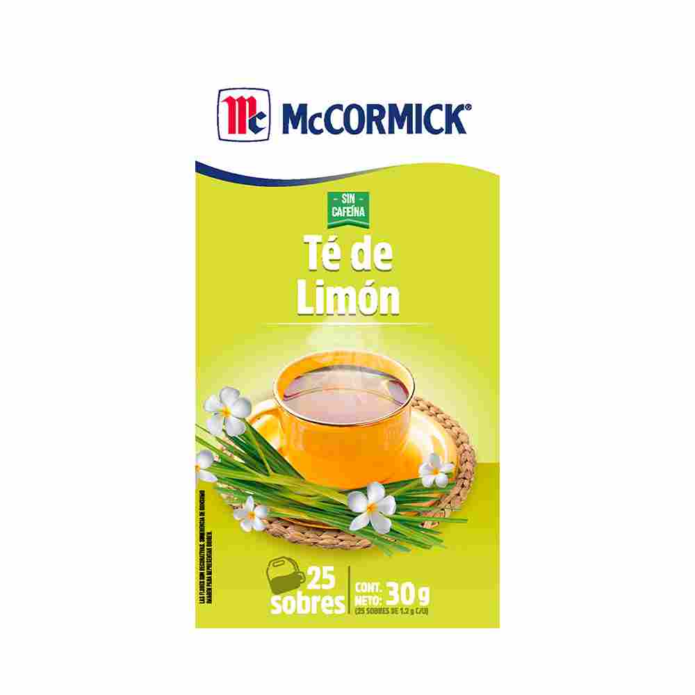 Té McCormick Limón 25 Sobres Precio Especial