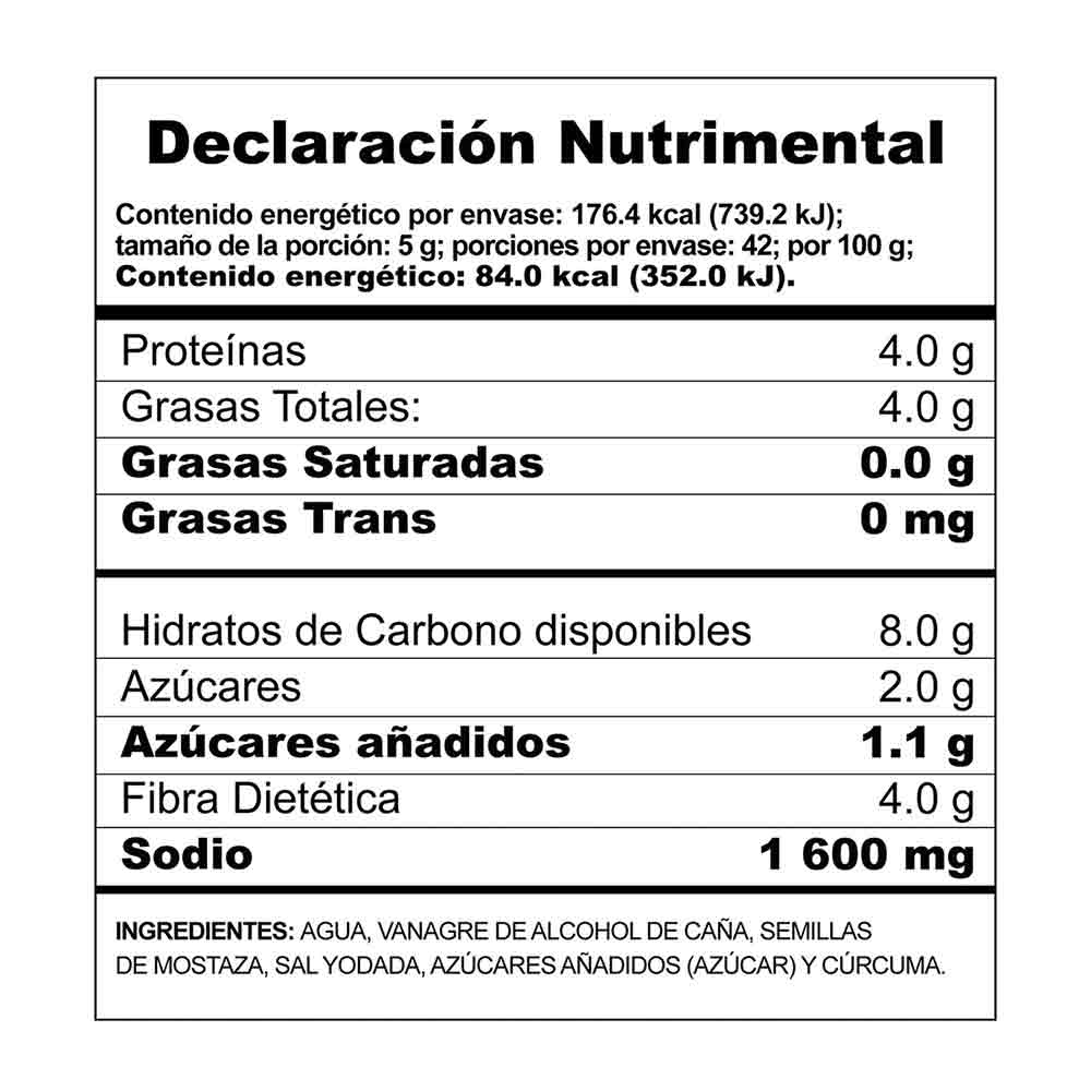 Mccormick Mostaza 8 24/210 Gr