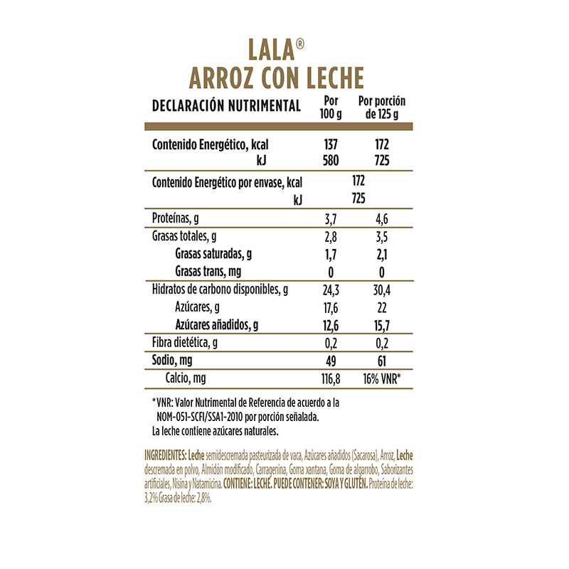 Arroz con Leche Lala 125 g