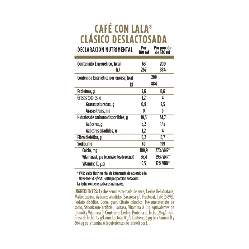 Café Listo para Beber Lala Lechero 330 ml