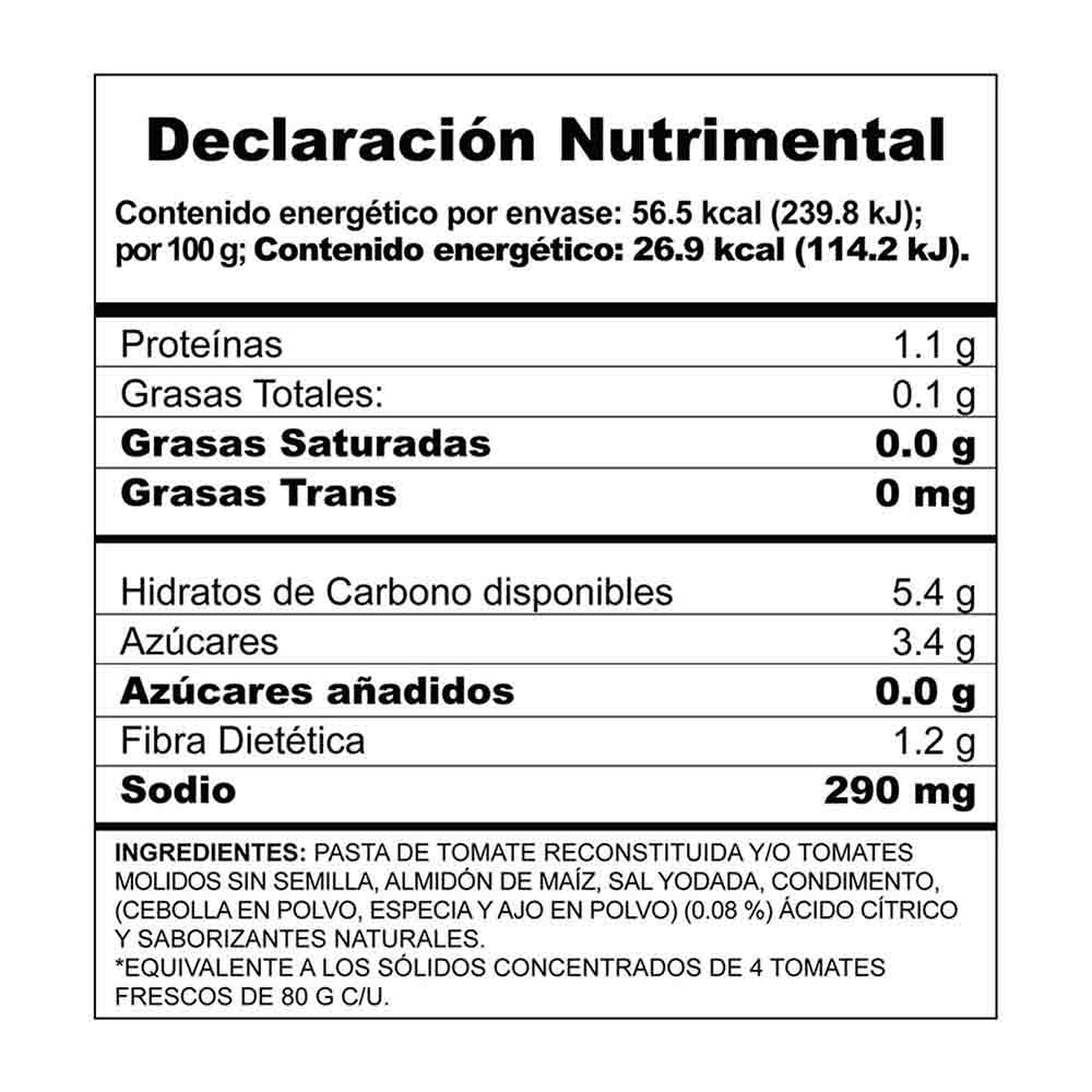 Tomates Molidos Del Fuerte Condimentados 210 g