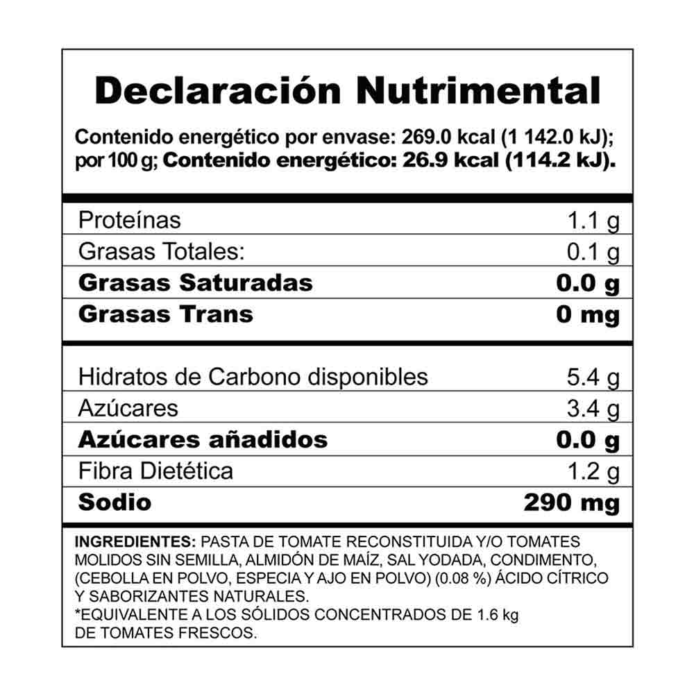Tomates Molidos Del Fuerte Condimentados 1 kg