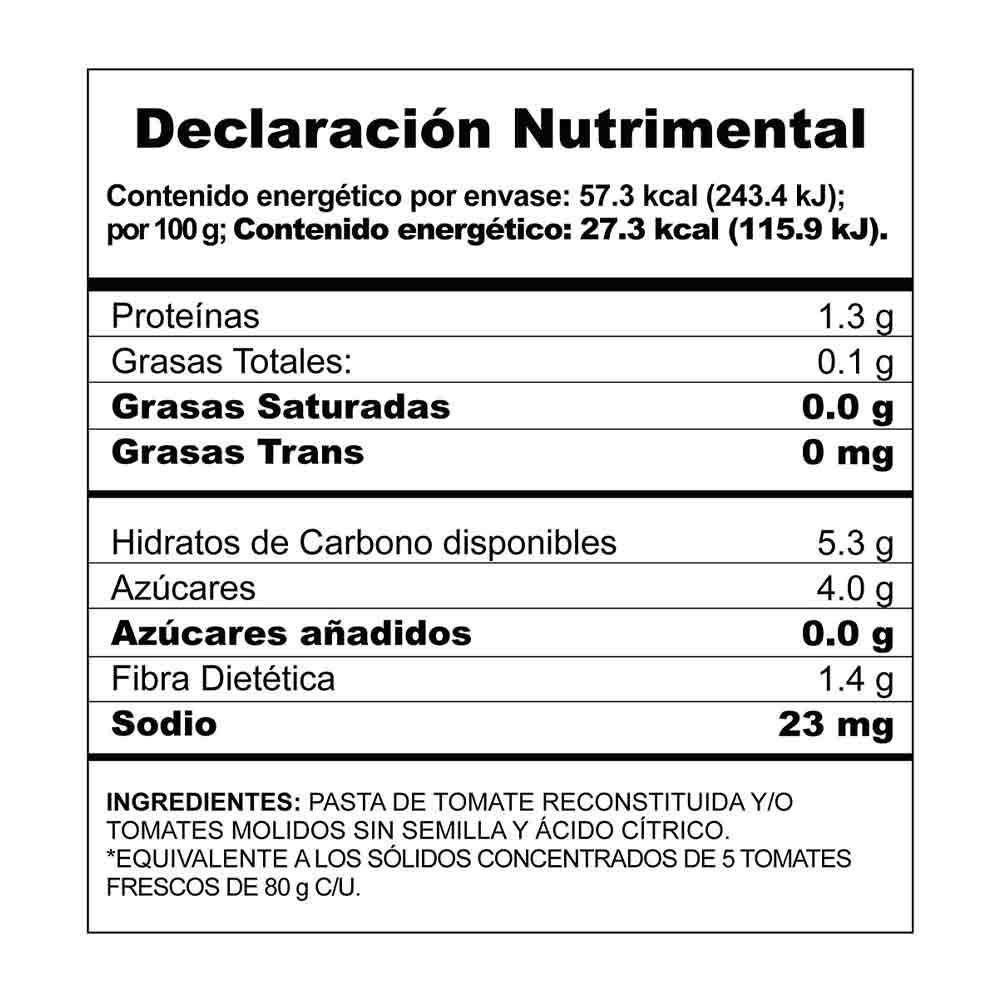 Tomates Molidos Del Fuerte 210 g