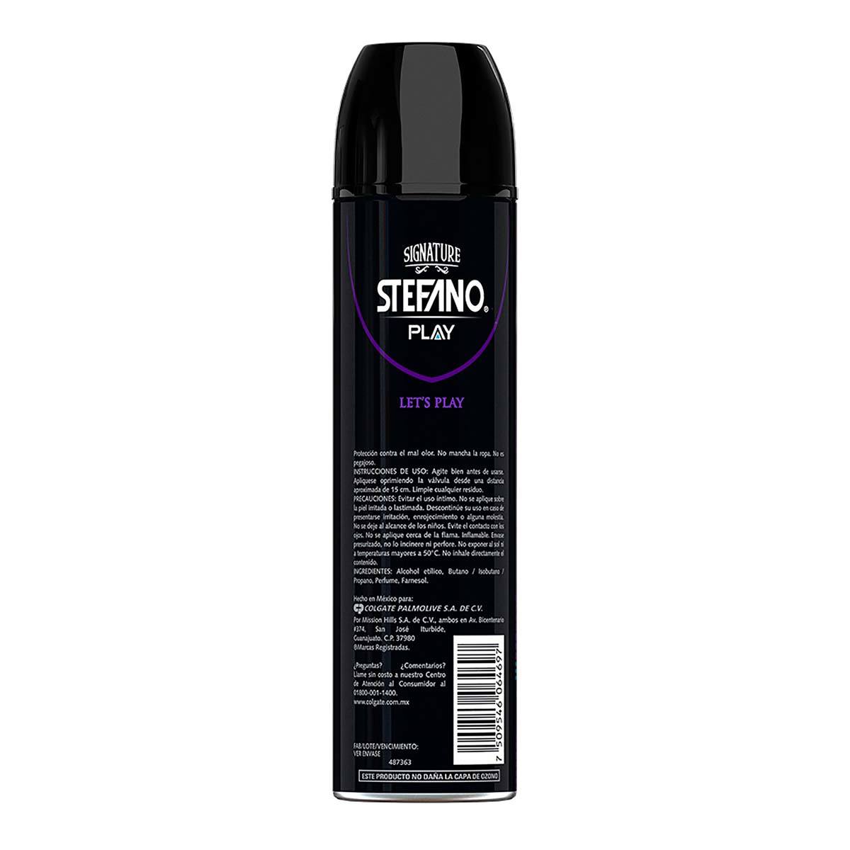 Desodorante Stefano Signature Play en Aerosol 159 ml