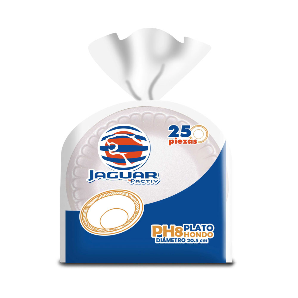Jaguar Plato Termico Ph8 Hondo 25 piezas