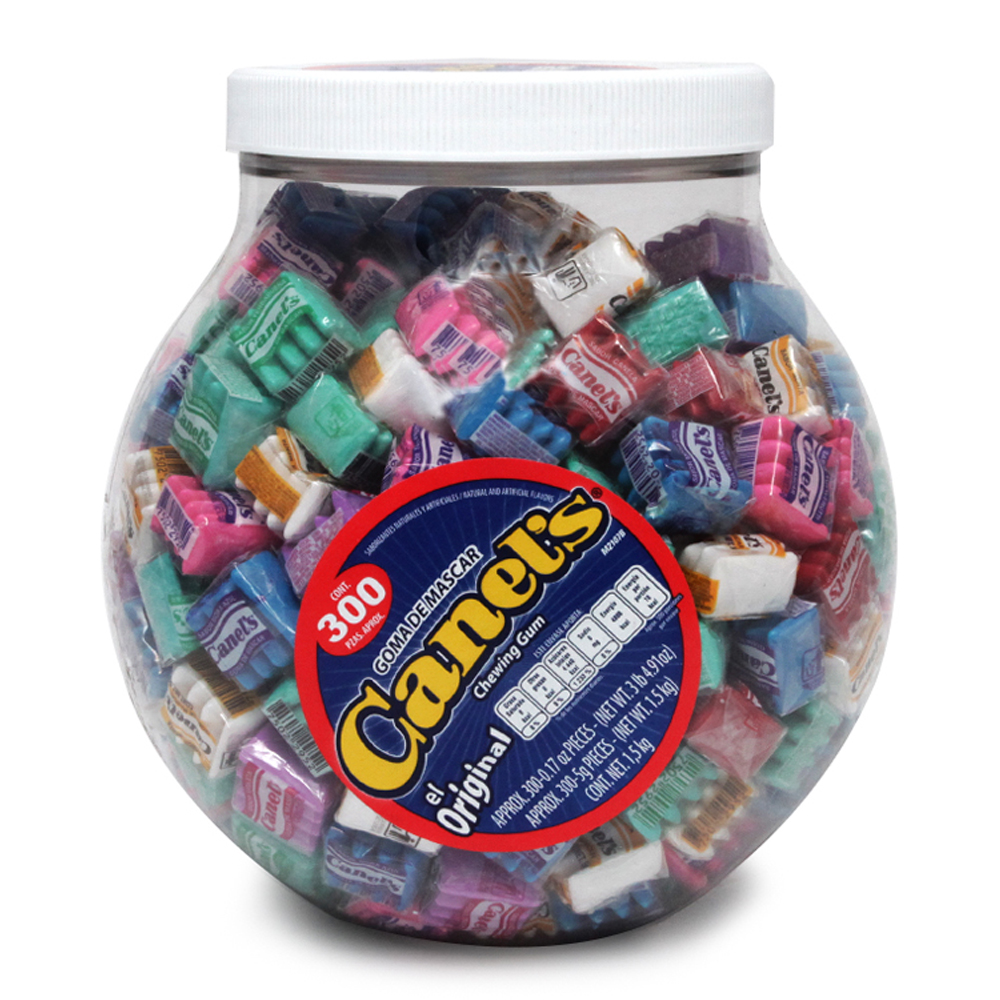 Chicles Canel's Vitrolero Con 300 Piezas De 4 Chicles