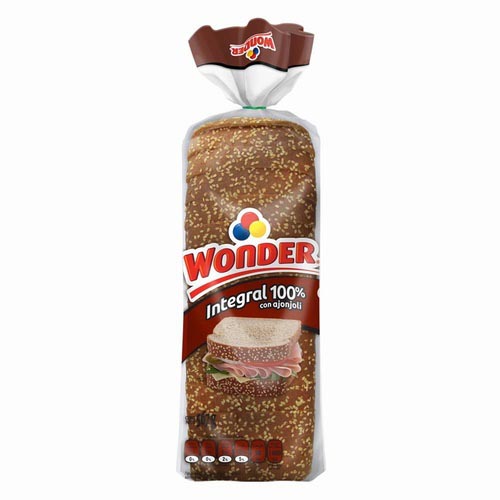 Pan Integral 100% Grande Wonder 567 gr