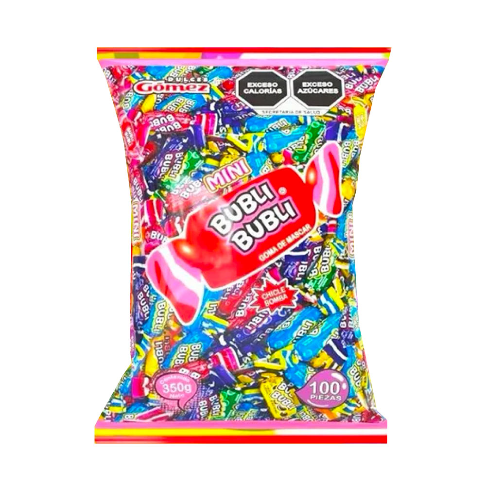 Chicle Bubli Bubli Sabores Surtidos Bolsa Con 100 piezas