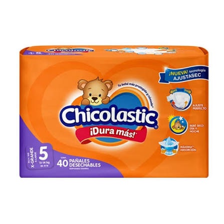 Pañal Chicolastic Classic T5 Extra Grande 40 pz