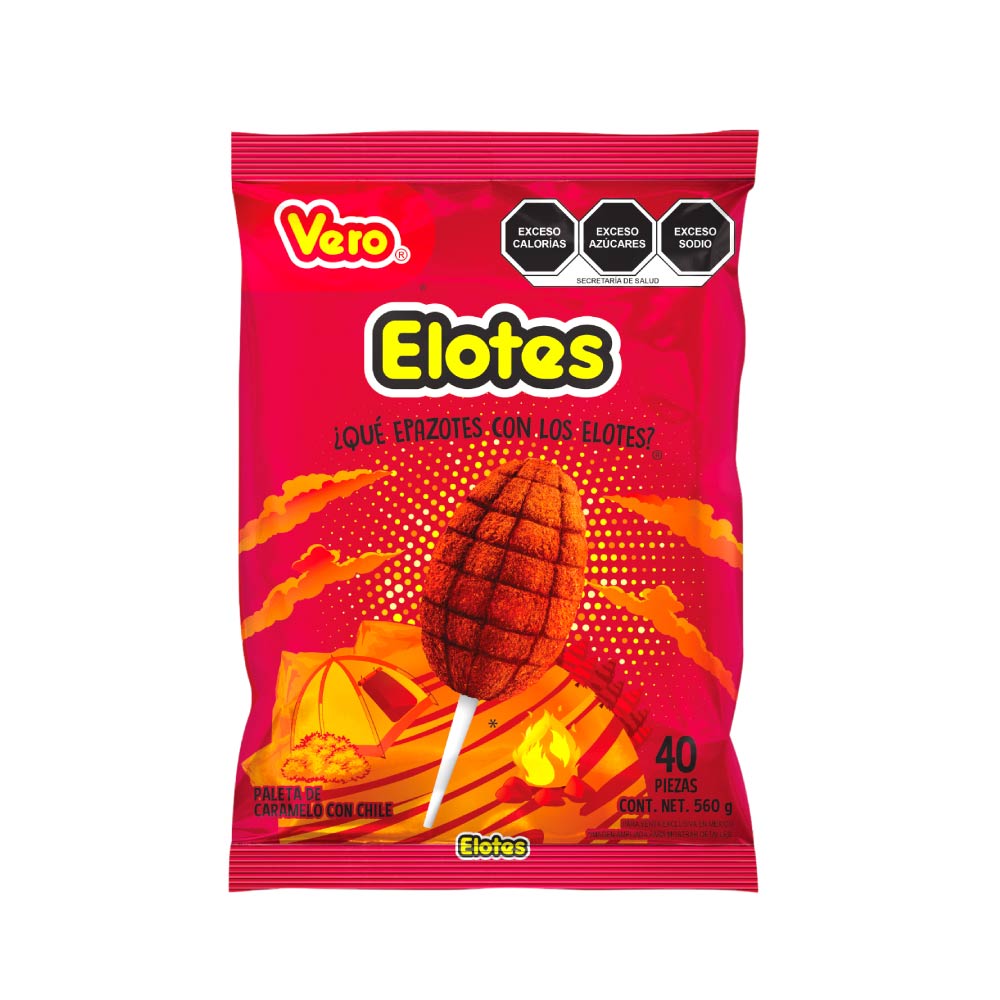 Paleta Vero Mango Enchilada Bolsa Con 40 Piezas De 16 gr