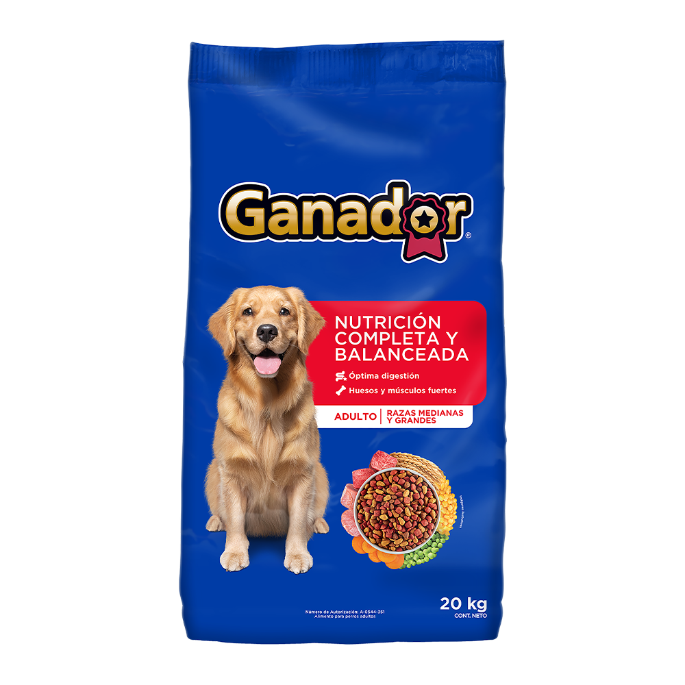 Ganador Alim Perro Adulto 20 Kg