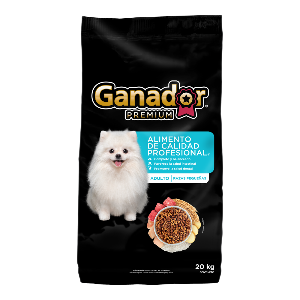 Alimento para Perro Ganador Premium Razas Pequeñas 20 kg