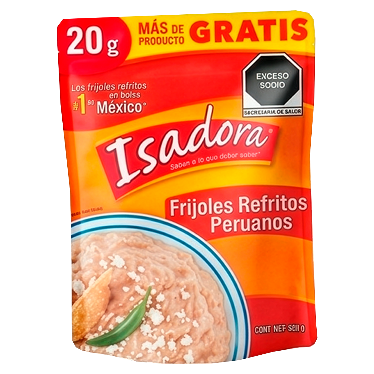 Frijoles Refritos Isadora Peruanos 450 g + 20 g
