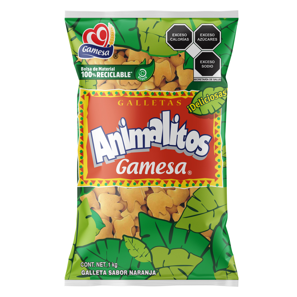 Galletas de Animalito Gamesa 1 kg