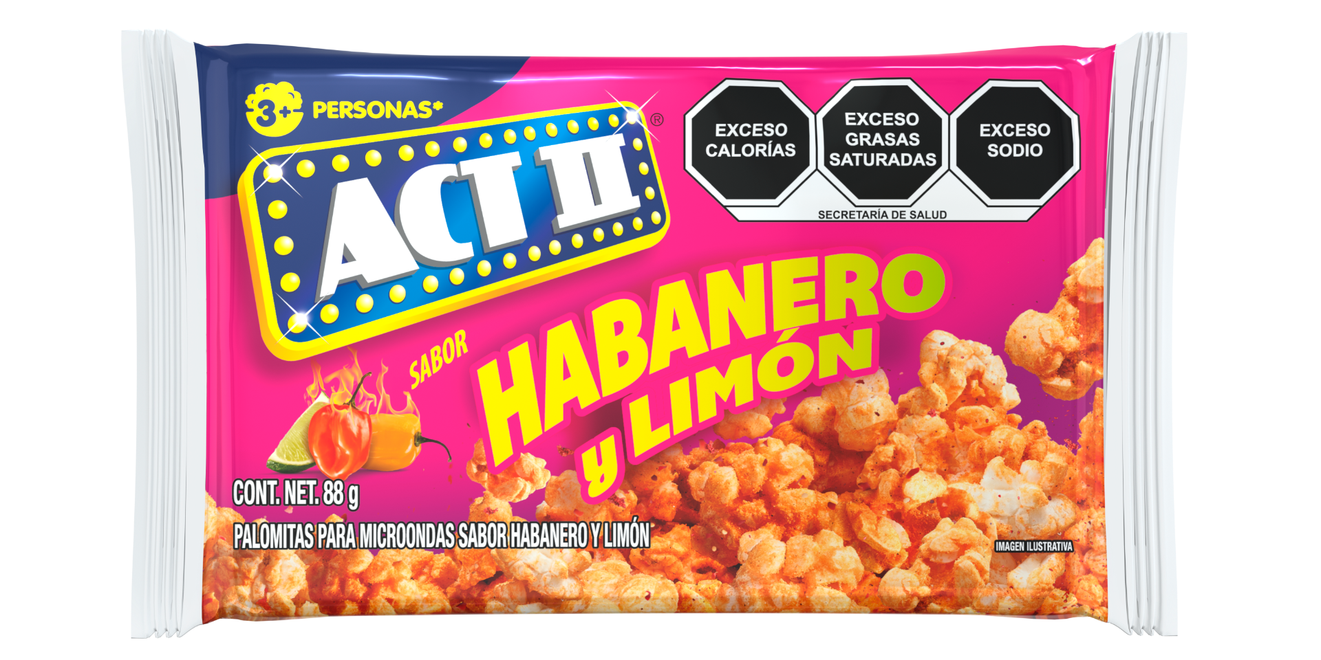 Palomitas Act II Habanero 88 g