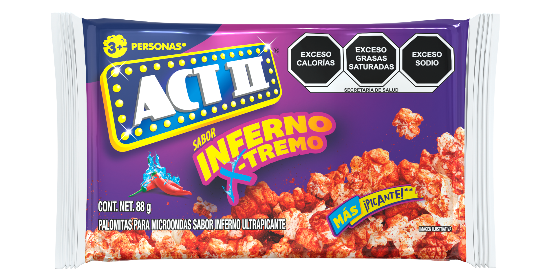 Palomitas Act II Inferno 88 g