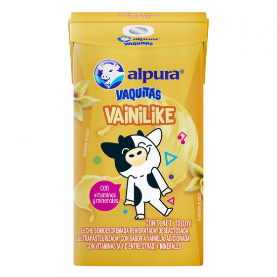 Alpura Leche Saborizada Vainilla 24/200 Ml