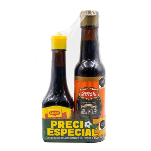 Paquete Jugo Sazonador Maggi 100 ml + Salsa Inglesa C&B 16 ml