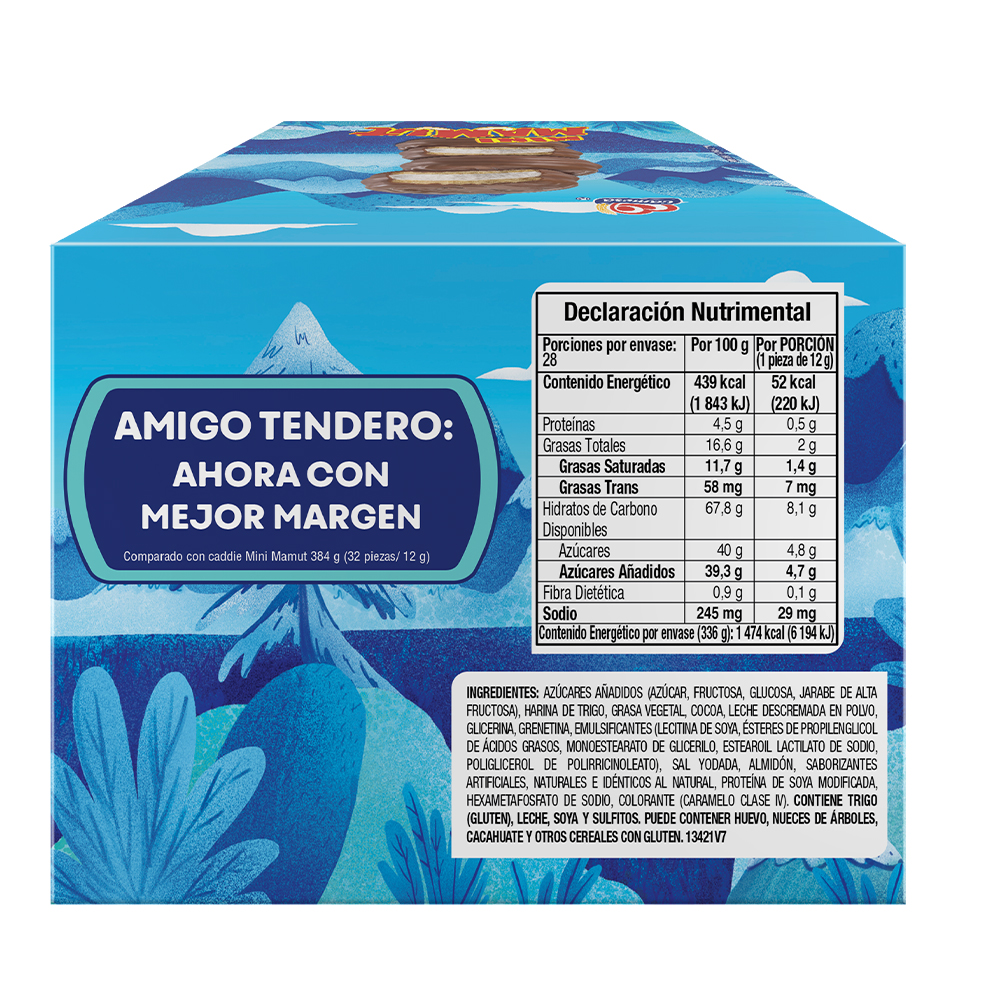 Galletas Mamut Mini 28 pz Paquete