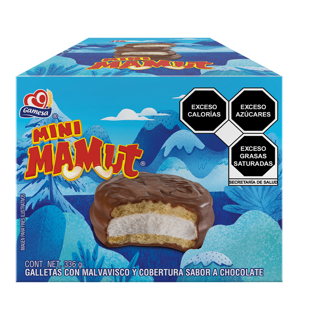 Galletas Mamut Mini 28 pz Paquete