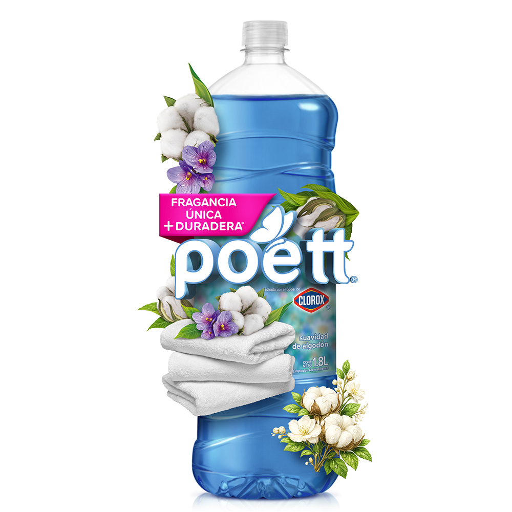 Limpiador Multiusos Poett Suavidad de Algodón 1800 ml