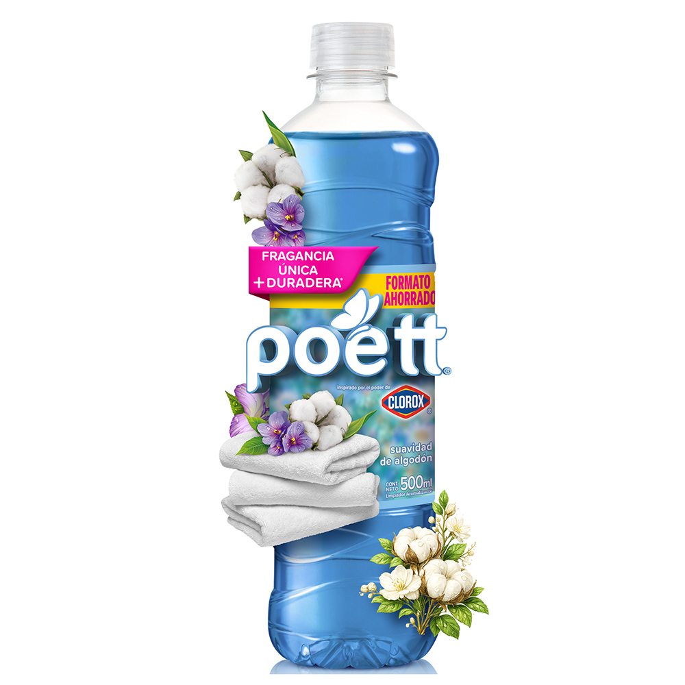 Limpiador de Pisos Poett Algodón 500 ml