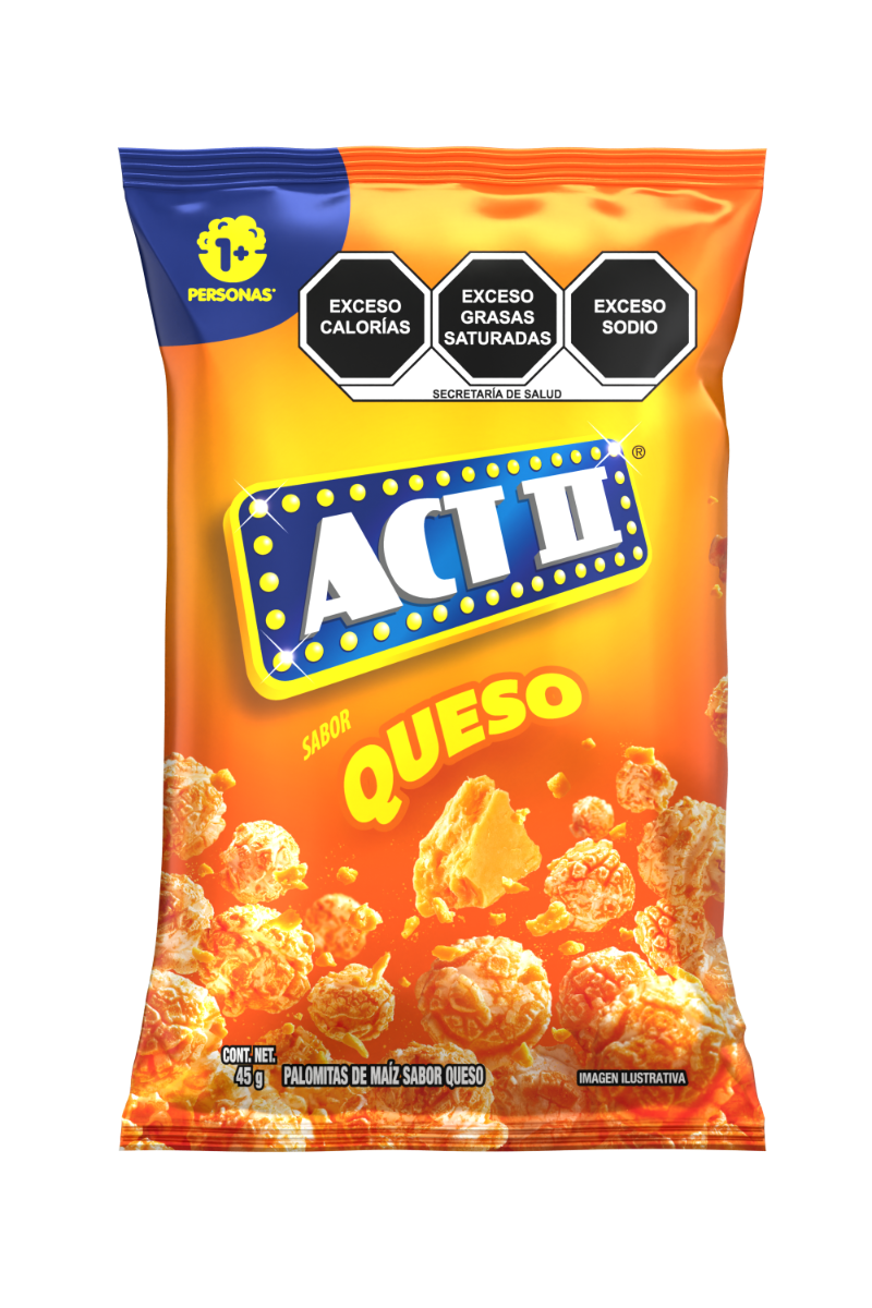 Palomitas Act II RTE Queso Cheddar 45 g