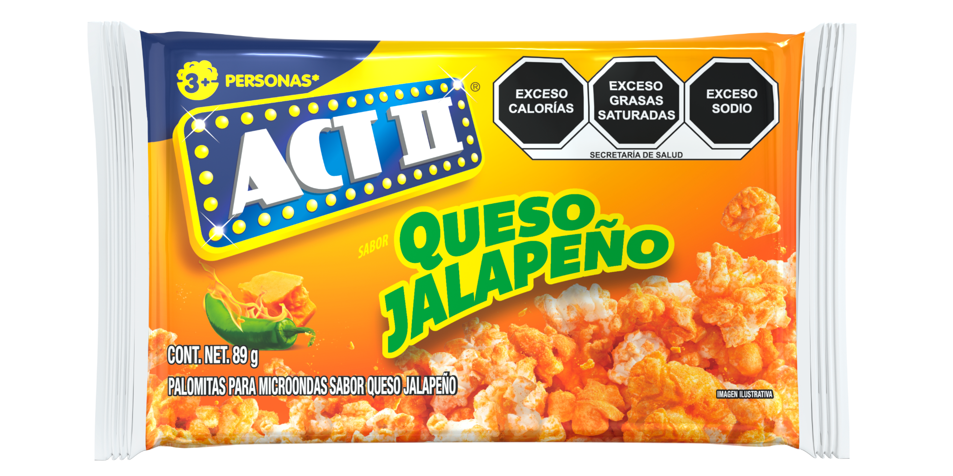 Palomitas Act II Queso Jalapeño 89 g