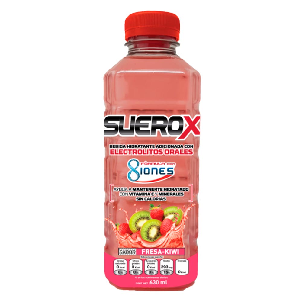 Suero Rehidratante Suerox Fresa Kiwi Botella 630 ml