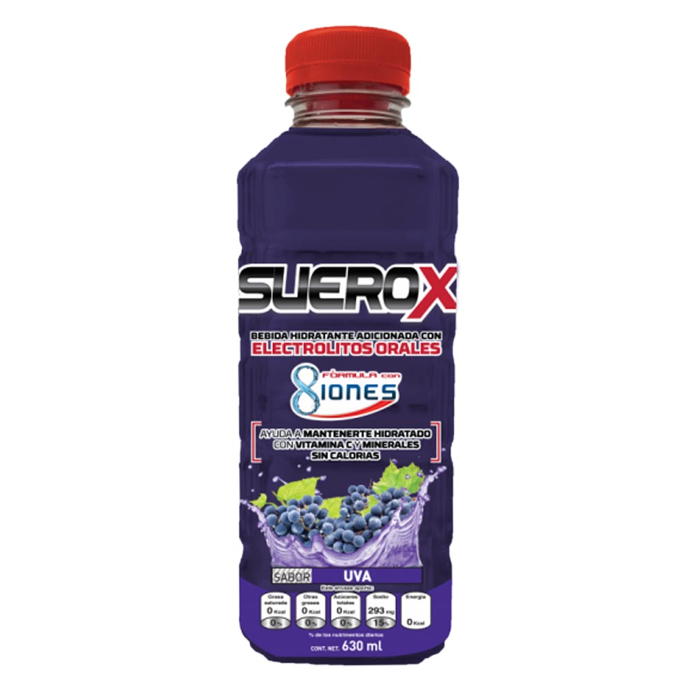 Suero Rehidratante Suerox Uva Botella 630 Mililitros