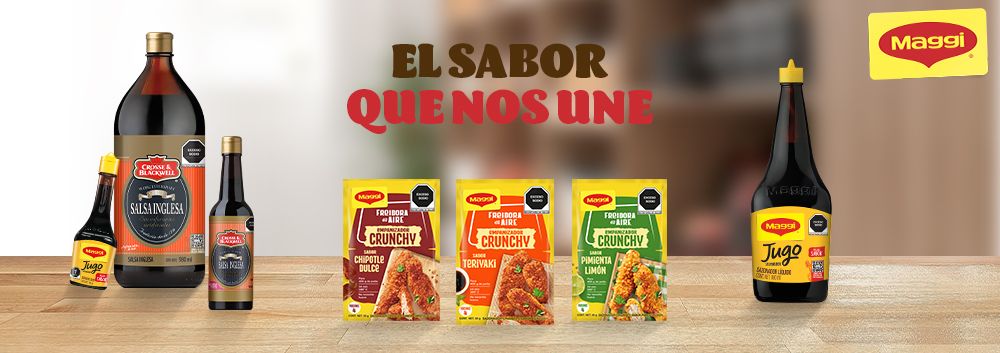 Maggi, el sabor que nos une: salsa Jugo Maggi, salsa inglesa y caldos para tu cocina