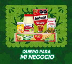 Quiero para mi negocio: mayonesa McCormick, puré Embasa, Herdez y pasta Yemina en presentación mayoreo