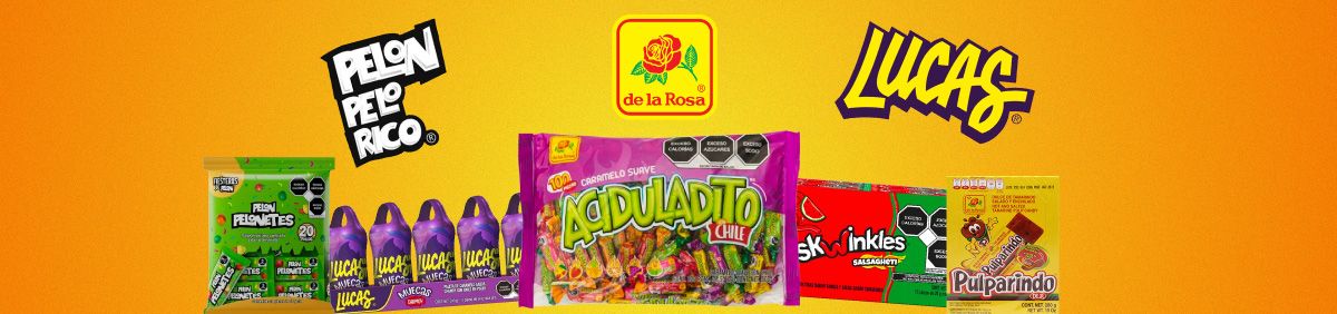 Dulces ácidos y picositos Lucas, Pelón Pelo Rico y De la Rosa para la temporada de Halloween